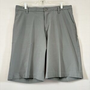 Adidas men Golf shorts Gray pockets activewear 34